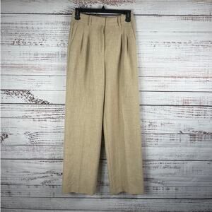 Wilfred Women's Size 2 Tan High Rise The Effortless Pant Trousers